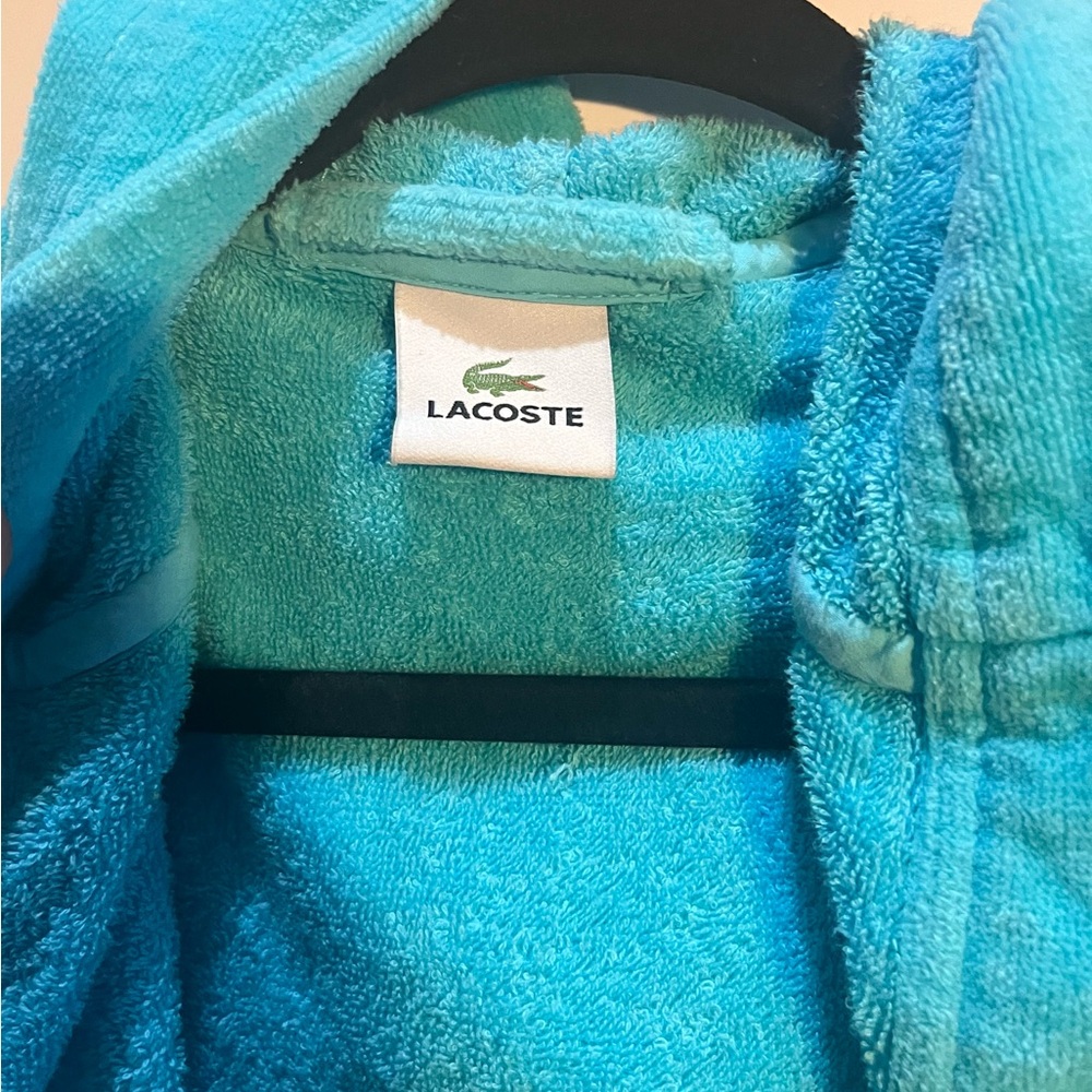 Lacoste Women's Turquoise Robe - Picture 6 of 8